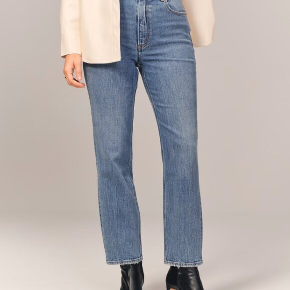 A+ F Curve Love Ultra High Rise Ankle Straight Jean | 27S - Picture 1 of 7